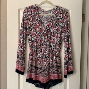 Floral romper Blu pepper